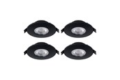 Lampor - EGLO MAZUBY INBYGGD. SET Ø88 4X500LM 3000K IP65 SVART - 31887