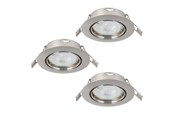 Lampor - EGLO MAZUBY INBYGGD. KIP SET Ø87 GU10 3X345LM BS - 31921