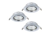 Lampor - EGLO MAZUBY INBYGGD. KIP SET Ø87 GU10 3X345LM KROM - 31922