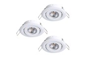 Lampor - EGLO SALICETO MINI-PUCK INBYGGD. KIP SET Ø77 3X350LM 3000K VIT - 31931