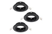 Lampor - EGLO AGULO 1 INBYGGD. SET Ø85 3XGU10 SVART - 75787