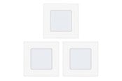 Lampor - EGLO FUEVA 1 INBYGGD. SET 3X2.7W 3X300LM 85X85 VIT - 94733