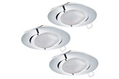 Lampor - EGLO TEDO INBYGGD. SET Ø80 KIP GU10 3X5W 400LM KROM - 95362