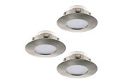Lampor - EGLO PINEDA INBYGGD. STÄLL IN 3X500LM DAMPER. Ø78 BS - 95816
