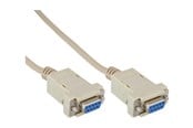 Parallel-seriel-kabel - InLine - null modem cable - DB-9 to DB-9 - 2 m - 12222C