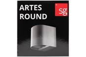 Lampor - SG Armaturen Artes Round outdoor wall lamp 8W LED 3000K corten - 641735