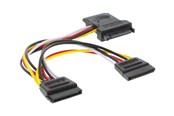Strömkabel (intern) - InLine - power splitter - SATA power to SATA power - 15 cm - 29681