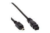 FireWire-kabel - InLine - IEEE 1394 cable - FireWire 800 to 4 PIN FireWire - 1 m - 34901
