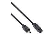 FireWire-kabel - InLine - IEEE 1394 cable - FireWire 800 to 4 PIN FireWire - 1.8 m - 34902