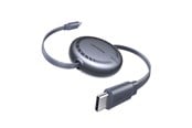 USB-kabel - UGREEN USB-C till USB-C PD snabbladdningskabel, utdragbar 1 m - 65905