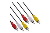 Displaykabel - InLine video / audio cable - composite video / audio - 2 m - 89996