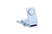 PowerBank - UGREEN MagFlow Qi2.2 25 W Magnetic Wireless Charging Powerbank with Built-in Cable PowerBank - Silver - 20000 mAh - 75066