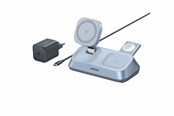 Mobile - Adapters & Chargers - UGREEN MagFlow Qi2.2 25 W 3-in-1 Magnetic Wireless Charger Station - 55677