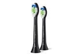 Tandborste - Philips Borsthuvuden Sonicare W2 Optimal White HX6062 - replacement brushhead - black - HX6062/88