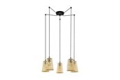 Lampor - EGLO CLAVERDON KLUSTER 6XE27 BAMBU - 43255
