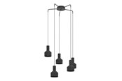 Lampor - EGLO CASIBARE CLUSTER 5XE27 Ø150 SVART - 99553