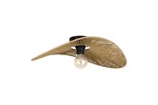 Lampor - EGLO SIRUELA TAKLAMPA E27 SVART/NATUR FSC - 31961