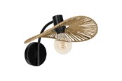 Lampor - EGLO SIRUELA WALL E27 SVART/NATUR FSC - 31964