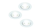 Lampor - EGLO SALICETO INBYGGD. SET KIP Ø88 3X450LM 4000K DAMP. VIT - 33391