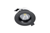 Lampor - EGLO SALICETO INBYGGD. Ø88 450LM 4000K DIMMPB. SVART - 33996