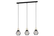 Lampor - EGLO PALMORLA LÅNGBORD 3XE27 L760 SVART/EG - 43378