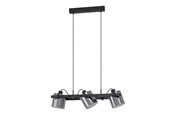 Lampor - EGLO HORNWOOD 2 LÅNGBORD 3L SVART/SVART TRANSP. FSC (på engelska) - 43606