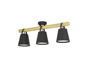 Lampor - EGLO BOYLE TAKLAMPA 3XE27 SVART/EG FSC - 43635