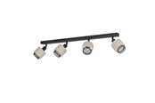 Lampor - EGLO ROSLEY SPOT RAIL L750 4XE14 SVART/LINNE - 43659