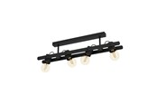 Lampor - EGLO PLIMSOLL TAK 4XE27 L770 SVART FSC - 43847