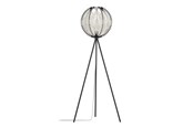 Lampor - EGLO WAVERTON FLOOR H1430 E27 SVART/TRÄ/VIT - 44009