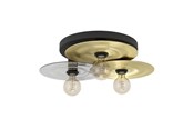 Lampor - EGLO LINTMILL TAKLAMPA Ø530 E27 SVART/BM/LJUSGRÅ - 44027