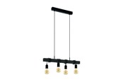Lampor - EGLO TOWNSHEND LÅNGBORD L700 4XE27 SVART FSC - 44061