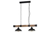 Lampor - EGLO OLDBURY LÅNGBORD 2L EK/SVART - 49684