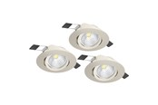 Lampor - EGLO SALICETO INBYGGD. SET KIP Ø88 3X450LM DÄMPARE. BS - 900746