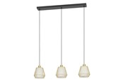 Lampor - EGLO CIUDADELA LÅNGBORD 3L E27 SVART/BM - 900897
