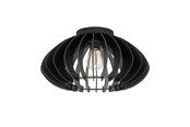 Lampor - EGLO COSSANO 3 TAK E27 Ø450 SVART/TRÄ - 901001