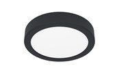 Lampor - EGLO FUEVA 6 PLAFOND Ø165 CCT 7.5W 1000LM IP44 SVART - 901324