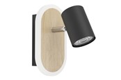 Lampor - EGLO RIMBOCCHI SPOT L180 7W 850LM TRÄ/SVART - 901631