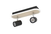 Lampor - EGLO RIMBOCCHI SPOT RAIL L340 12W 1500LM TRÄ/SVART - 901632