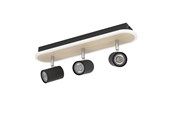 Lampor - EGLO RIMBOCCHI SPOT RAIL L460 20W 2500LM TRÄ/SVART - 901633