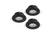 Lampor - EGLO FAVAZZINA INBYGGD. KIPØ88 GU10 3X4.9W 3X400LM IP44 SVART - 901758