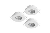 Lampor - EGLO FAVAZZINA INBYGGD. KIP Ø88 GU10 3X4.9W 3X400LM IP44 VIT - 901759