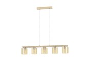 Lampor - EGLO CASTRALVO LÅNGBORD E27 5L BS/TRÄ/BÄRNSTEN - 98592
