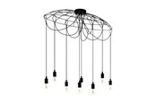 Lampor - EGLO HOGSMILL LÅNGBORD 8L E27 SVART - 43322