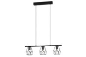 Lampor - EGLO MARDYKE LÅNGBORD 3XE27 L775 KLAR/SVART - 43644