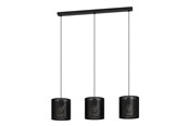 Lampor - EGLO MANBY LÅNGBORD 3L E27 SVART - 43796