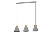 Lampor - EGLO TWICKEN LÅNGBORD 3L E27 GRÅ/GULD - 43839