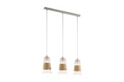 Lampor - EGLO BURNHAM LÅNGBORD 3L L840 B150 NATUR - 49152