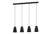 Lampor - EGLO CANTERRAS LÅNGBORD 4XE27 Ø150 SVART - 99545