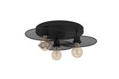 Lampor - EGLO IKESTON TAKLAMPA 3L E27 SVART/BER - 43728